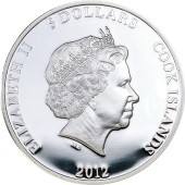 Срібна монета 1oz Фільм "149" 5 доларів 2012 Острови Кука (кольорова)