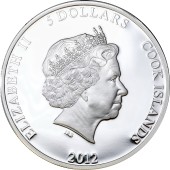 Срібна монета 1oz Фільм 5 доларів 2012 Острови Кука (кольорова)