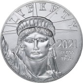 Платиновая монета 1oz Американский Орел 100 долларов 2021 США