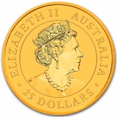 Золотая монета 1/4oz Кенгуру 25 долларов 2022 Австралия