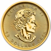 Золота монета 1/4oz Кленовий Лист 10 доларів 2022 Канада