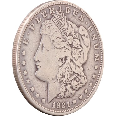 Серебряная монета Доллар Моргана "D" 1 доллар 1921 США