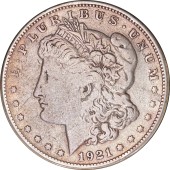 Срібна монета Долар Моргана "S" 1 долар 1921 США