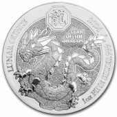 Срібна монета 1oz Рік Дракона 50 франків 2024 Руанда