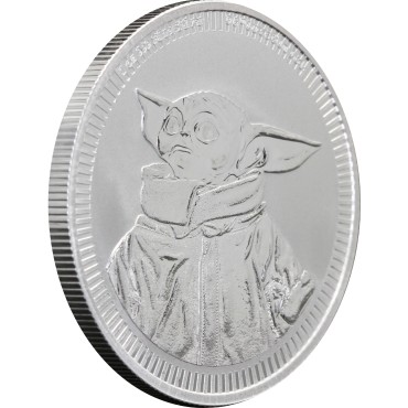 Срібна монета 1oz Зоряні Війни: Грогу 2 долара 2023 Ніуе