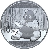 Серебряная монета FABULOUS 15 (F15) Китайская Панда 10 юань 2017 Китай