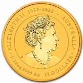 Золота монета 1/10oz Рік Дракона 15 доларів 2024 Австралія