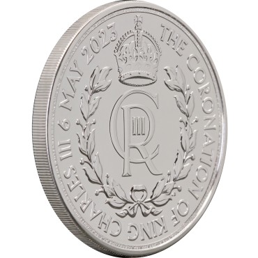 Срібна монета 1oz Коронація Короля Карла III 2 англійські фунти 2023 Великобританія