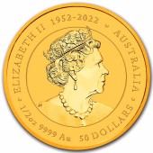 Золота монета 1/2oz Рік Дракона 50 доларів 2024 Австралія