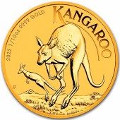 Золотая монета 1/10oz Кенгуру 15 долларов 2022 Австралия