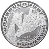 Серебряная монета 1oz Жираф 1000 франков КФА 2023 Экваториальная Гвинея
