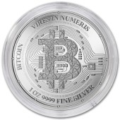 Срібна монета 1oz Біткоїн 2 долари 2023 Ніуе