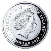 Набор из серебряной и медно-никелевой монет (2 шт.) Свадьба 1 доллар и 50 центов 2019 Ниуэ