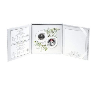 Набір із срібної та мідно-нікелевої монет (2 шт.) Весілля 1 долар та 50 центів 2019 Ніуе