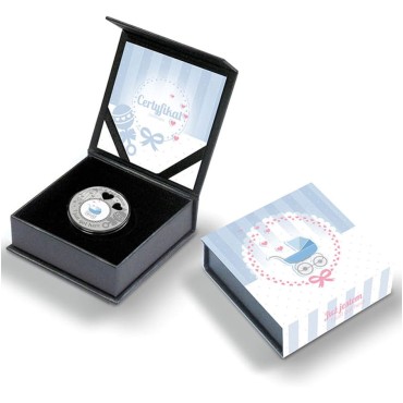 Срібна монета 1oz Я вже тут! 1 долар 2019 Ніуе (кольорова)