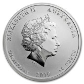 Набір срібних монет (3 шт.) Рік Свині 50 центів, 1 долар, 2 долари 2019 Австралія