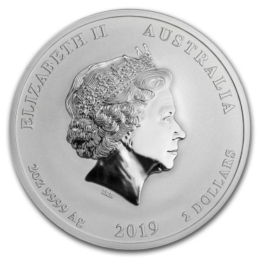 Набір срібних монет (3 шт.) Рік Свині 50 центів, 1 долар, 2 долари 2019 Австралія