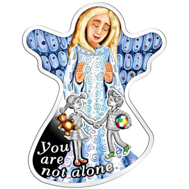 Срібна монета Ти Не Один 500 франків КФА 2018 Камерун (кольорова)