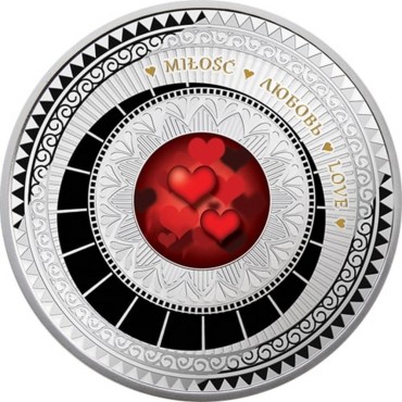 Срібна монета Світ твоєї душі Любов 1 долар 2015 Ніуе