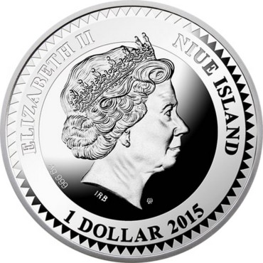 Срібна монета Світ твоєї душі Любов 1 долар 2015 Ніуе