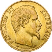 Золотая монета Наполеон III 20 франков 1859 Франция