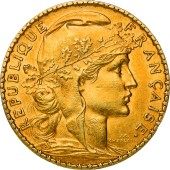 Золотая монета 20 франков 1900 Франция