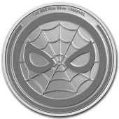 Серебряная монета 1oz Комиксы Marvel: Человек-Паук 2 доллара 2023 Ниуэ