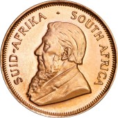 Золотая монета 1/4oz Крюгерранд 1980 Южная Африка