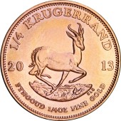 Золотая монета 1/4oz Крюгерранд 2013 Южная Африка