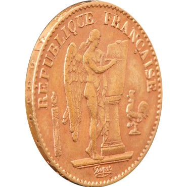 Золотая монета 20 франков 1891 Франция