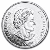 Серебряная монета 1oz Год Дракона 15 долларов 2024 Канада (пруф)