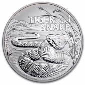 Серебряная монета 1oz Тигровая Змея 1 доллар 2024 Австралия