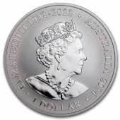 Серебряная монета 1oz Тигровая Змея 1 доллар 2024 Австралия
