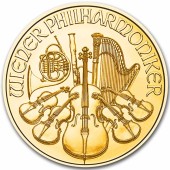 Золотая монета 1/10oz Венская Филармония 10 Евро 2024 Австрия