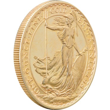 Золота монета 1oz Британія 100 англійських фунтів 1987 Великобританія