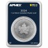 Срібна монета 1oz Кленовий Лист 5 доларів 2024 Канада (MintDirect® Premier + PCGS FS®)