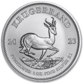 Серебряная монета 1oz Крюгерранд 1 ранд 2023 Южная Африка