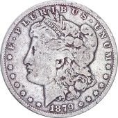 Серебряная монета Доллар Моргана 1 доллар (1879,1882,1885,1892,1896,1901) США