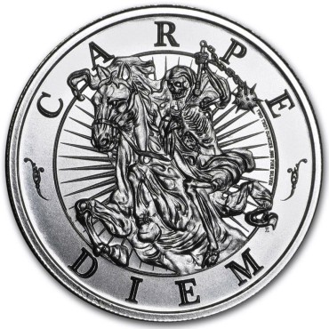 Серебряный раунд 2oz Memento Mori США
