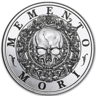 Срібний раунд 2oz Memento Mori США
