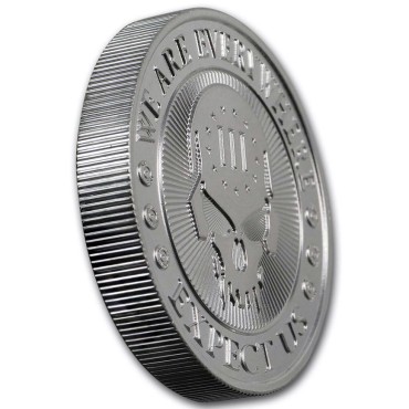 Серебряный раунд 2oz Череп (Тип I) 2023 США