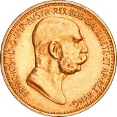 Золота монета 10 Крон 1909 Австрія