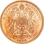 Золотая монета 10 Крон 1896 Австрия