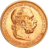 Золотая монета 10 Крон 1896 Австрия