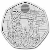 Монета Зоряні Війни: Хан Соло і Чубакка 50 пенсів 2024 Великобританія