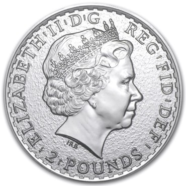 Серебряная монета 1oz Британия 2 английских фунта 2015 Британия