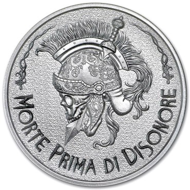 Срібний раунд 2oz Morte Prima di Disonore США