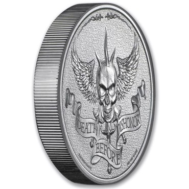 Серебряный раунд 2oz Morte Prima di Disonore США