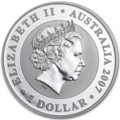 Серебряная монета 1oz Коала 1 доллар 2007 Австралия