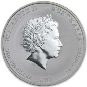 Серебряная монета 1/2oz Год Мыши (Крысы) 50 центов 2008 Австралия